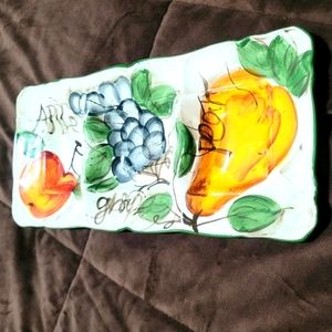 Vintage Pfaltzgraff Parisian Ceramic Fruit Tray Serving Platter